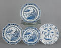 Eight Chinese export porcelain
