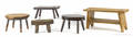Collection of five Pennsylvania foot stools