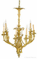 Victorian brass chandelier