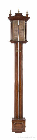 English mahogany stick barometer ca 1800