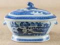 Chinese export porcelain Canton tureen 19th c