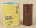 Chinese ironred glazed porcelain brush pot