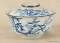 Chinese blue and white porcelain covered bowl