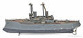 Large Bing tin clockwork battleship