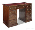Regency mahogany kneehole desk