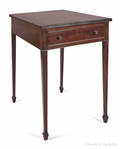 Hepplewhite style mahogany end table