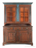 Pennsylvania painted twopart Dutch cupboard