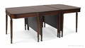 Sheraton style mahogany threepart dining table