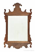Chippendale style mahogany looking glass