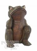 Carved figure of a frog