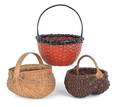 Gods eye buttocks basket 19th c