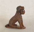 Pennsylvania redware seated dog 19th c