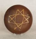 Pennsylvania redware pie plate 19th c