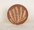 Redware pie plate 19th c