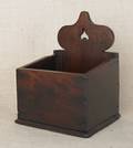 Berks County Pennsylvania walnut and cherry hanging salt box dated