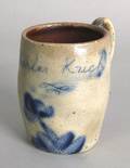 Shenfelder stoneware presentation mug 19th c