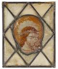 15th C Flemish Stained Glass Panel Saint Cecilia