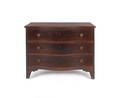 George III serpentine chest of drawers