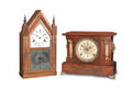 Two mantel clocks