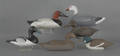 Six contemporary carved and painted duck decoys