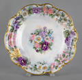 Hutschenreuther painted porcelain footed bowl