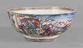 Chinese export porcelain Mandarin palette bowl ca 1800