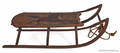 Painted pine childs sled