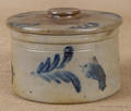 Pennsylvania stoneware butter crock with lid 19th c