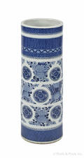 Chinese export porcelain blue Fitzhugh umbrella stand
