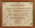 Chester County Pennsylvania Westtown school sampler dated
