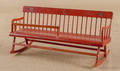 Miniature painted mammys bench late 19th c