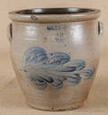 Threegallon stoneware crock 19th c