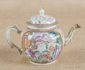 Chinese export porcelain mandarin palette teapot