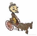 Kenton cast iron  Rubber Neck  donkey cart nodder