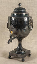 Silver plate hot water urn