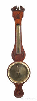 English mahogany banjo barometer