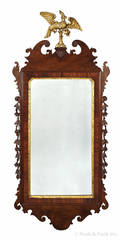 Federal style mahogany looking glass