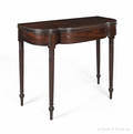 Philadelphia Sheraton mahogany card table ca 1815