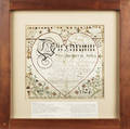 Pennsylvania watercolor and ink on paper fraktur for
