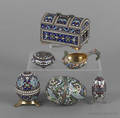 Collection of Russian silver enamel