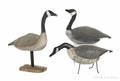 Two canvas Canada goose decoys