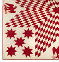 Pieced lone star and eagle quilt late 19th c
