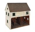 Painted pine toy barn ca 1900