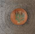 Pennsylvania redware pie plate 19th c