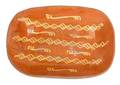 Massive Pennsylvania redware loaf dish 19th c