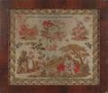 Pennsylvania pictorial needlework dated