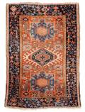 Small Hand Woven Heriz Throw Rug