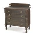 New England Sheraton childs painted pine chest of drawers ca 1820