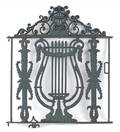 Cast iron garden gate