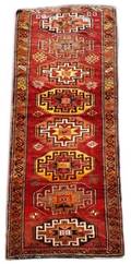 Hand Woven Kazak Area Runner 3 9 x 10 5